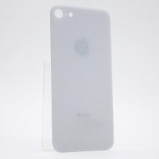 Задняя крышка (стекло) для iPhone 8 (стандартное отверстие, без "CE") цвет: белый