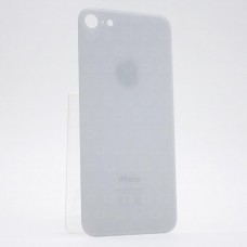 Задняя крышка (стекло) для iPhone 8 (большое отверстие, c "CE") цвет: белый