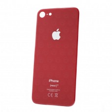 Задняя крышка (стекло) для iPhone 8 (стандартное отверстие, c "CE") цвет: красный