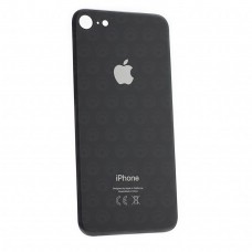 Задняя крышка (стекло) для iPhone 8 (стандартное отверстие, c "CE") цвет: черный