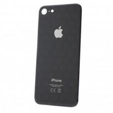 Задняя крышка (стекло) для iPhone 8 (большое отверстие, c "CE") цвет: черный