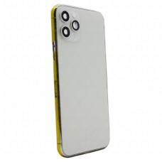 Корпус для iPhone 11 Pro (в сборе + толкатели и лоток для sim-карты, с CE) цвет: серебро