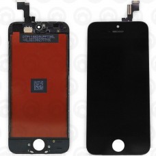 Дисплей для iPhone 5s /SE (в сборе с сенсорной панелью и рамкой) КОПИЯ (цвет: черный)