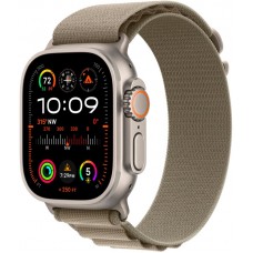 Apple Watch Ultra 2 49мм Titanium США (ремешок: S, оливковый альпийский)